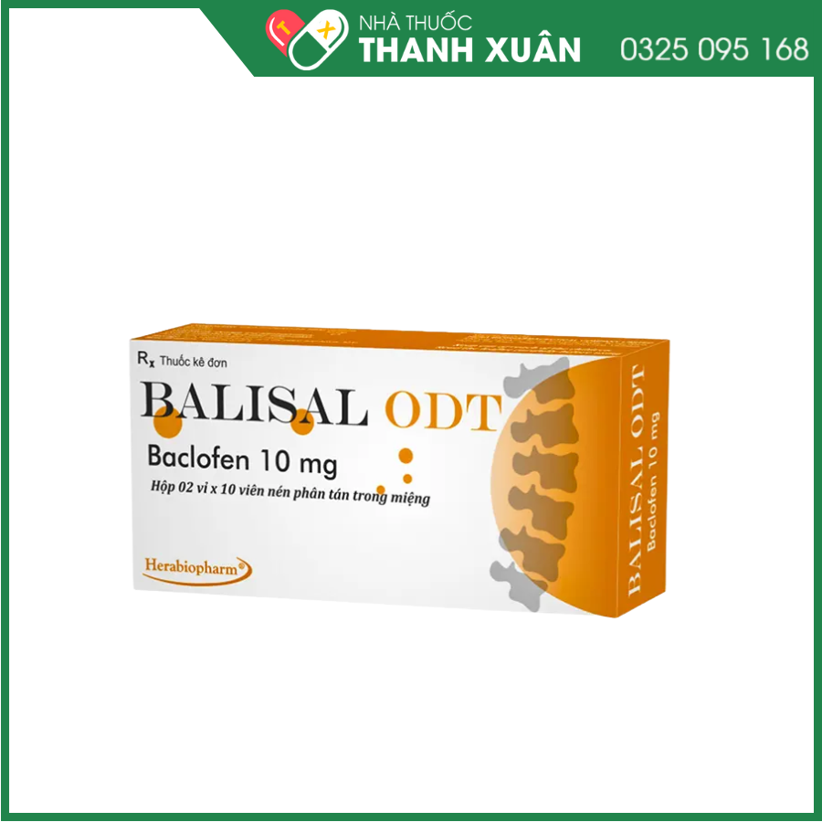 Thuốc Balisal ODT điều trị co cứng cơ